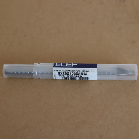 Aluminum End Mill Ø8x50x120x8mm HSS-G, ELEF